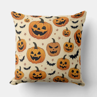 Das ist ein Halloween-Kürbiskissen. Kissen