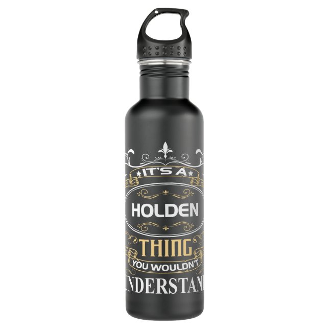 Das ist ein Hehl, das man nicht verstehen würde Edelstahlflasche (Vorderseite)