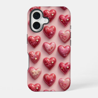 Das ist ein Herz-Bonbon-Fall. iPhone 16 Hülle