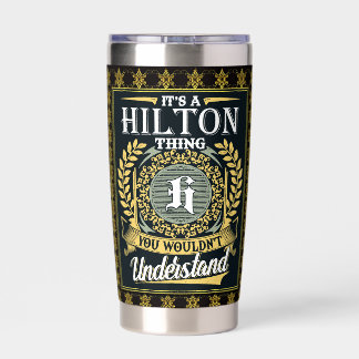 Das ist ein Hilton, das man nicht verstehen konnte Thermobecher