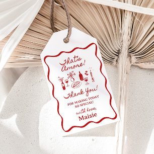 Das ist ein italienischeres Thema Brautparty Gesch Geschenkanhänger