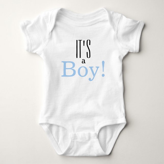 Das ist ein Junge! Baby Onsie Strampler (Vorderseite)