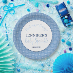 Das ist ein Junge! Baby Sprinkle Party Paper Telle Pappteller