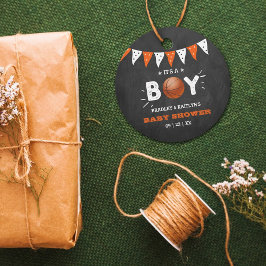 Das ist ein Junge! Basketball-Kinderdusche Geschenkanhänger