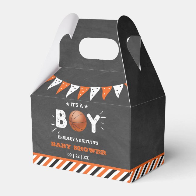 Das ist ein Junge! Basketball-Kinderdusche Geschenkschachtel (Vorderseite)
