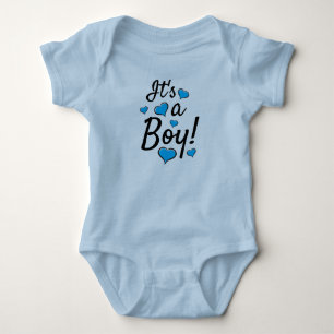 Das ist ein Junge! Bericht über das Geschlecht von Baby Strampler