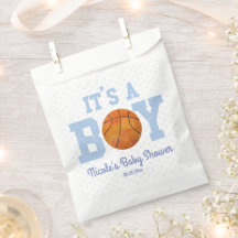 Das ist ein Junge! Blue Basketball Baby Dusche