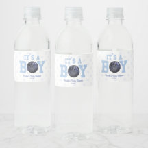 Das ist ein Junge! Blue Bowling Ball Baby Dusche