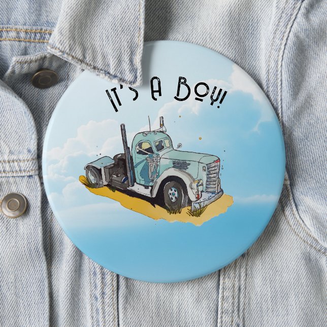 Das ist ein Junge! Button (Beispiel)