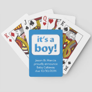 Das ist ein Junge! Karten für das Baby Gender Spielkarten