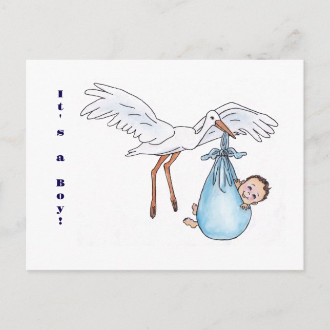 Das ist ein Junge! Postkarte (Vorderseite)