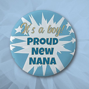Das ist ein Junge! Proud Nana Button