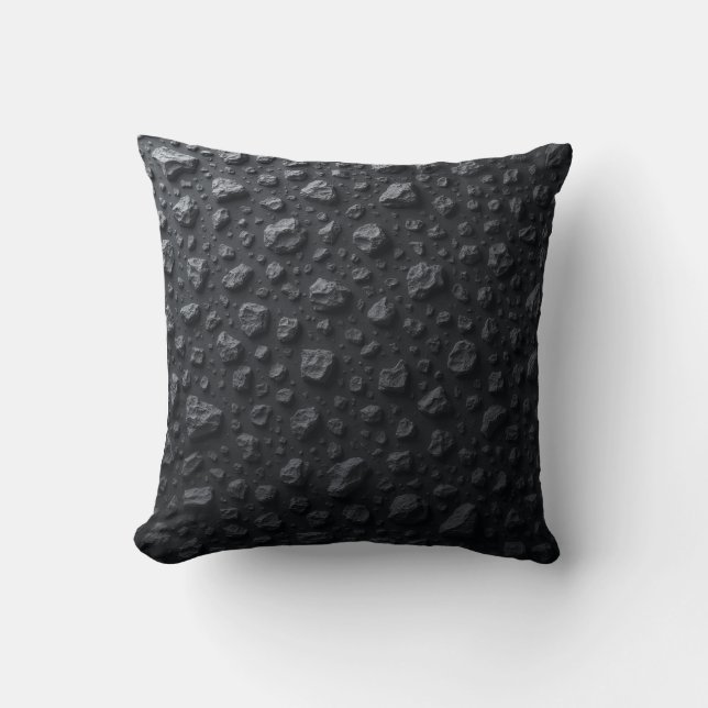Das ist ein Kissenpolster für schwarze Steinmuster Kissen (Vorderseite)