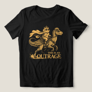 Das ist ein königlicher Katzenreitdinosaurier-Skan Tri-Blend Shirt