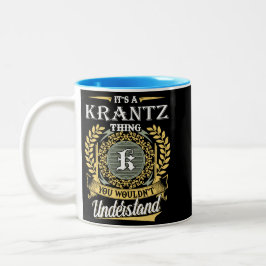 Das ist ein Krantz-Ding, das man nicht verstehen k Zweifarbige Tasse