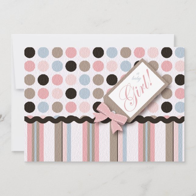 Das ist ein Mädchen!Einladung Einladung (Vorderseite)