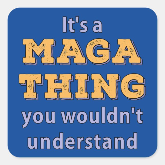 Das ist ein magisches Ding, das man nicht verstehe Quadratischer Aufkleber (Vorderseite)