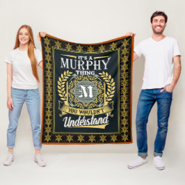 Das ist ein Murphy, das man nicht verstehen konnte Fleecedecke