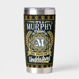 Das ist ein Murphy, das man nicht verstehen konnte Thermobecher