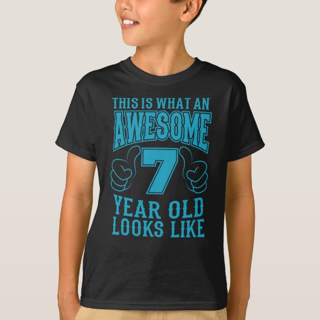 DAS IST EIN PHANTASTISCHER 7 JAHRE ALTER 7. Geburt T-Shirt (Vorderseite)