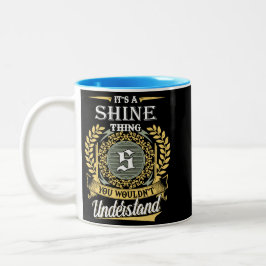 Das ist ein schmales Ding, das man nicht verstehen Zweifarbige Tasse