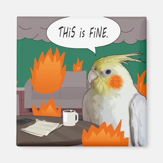 Das ist ein schönes Meme Quarantine Bird Funny Coc Magnet (Vorne)