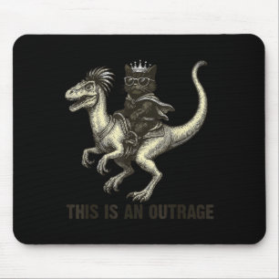 Das Ist Ein Skandal Lustige Prinzessin Katze Reite Mousepad