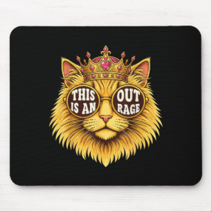 Das ist ein skandalös lustiger Prinzessinnen-Katze Mousepad