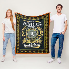 Das ist eine Amos, die man nicht verstehen konnte Fleecedecke