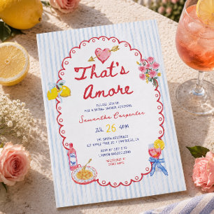 Das ist eine amouröse italienische Brautparty  Einladung