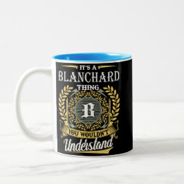Das ist eine Blanchard-Sache, die man nicht verste Zweifarbige Tasse