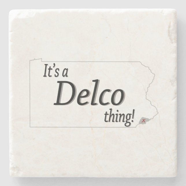 Das ist eine DELCO Sache! Steinuntersetzer (Vorderseite)