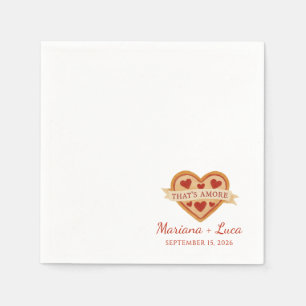 Das ist eine eher italienische Chic Heart Pizza We Serviette