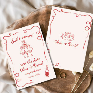 Das ist eine eher skurrile Hochzeit Save The Date