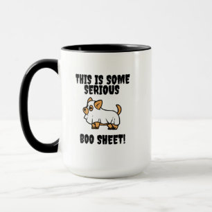 Das ist eine ernste Booblätter-Funny-Hunde-Tasse Tasse