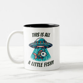 Das ist eine fanatische UFO-Raumschiff-Tasse Zweifarbige Tasse