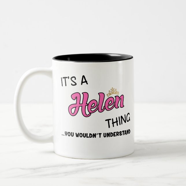 Das ist eine Helde, die man nicht verstehen würde Zweifarbige Tasse (Links)