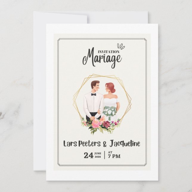 Das ist eine Hochzeitseinladung Einladung (Vorderseite)