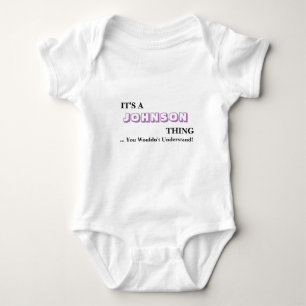 Das ist eine JOHNSON Sache! Baby Strampler