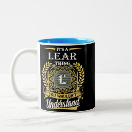 Das ist eine Leere, die man nicht verstehen konnte Zweifarbige Tasse