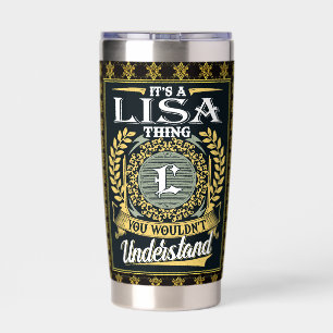 Das ist eine Lisa Sache, die du nicht verstehen ko Thermobecher
