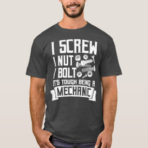 Das ist eine mechanische Schraube mit Schraube. T-Shirt