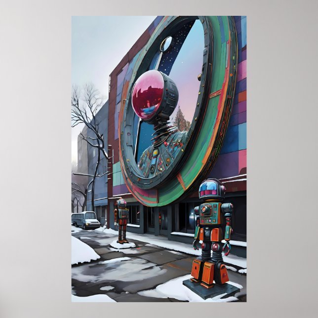 Das ist eine Roboterwelt - Ken Gage Art Poster (Vorne)