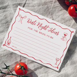 Das ist eine weitere Bridal Showe Date Night Ideas Einladung