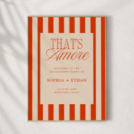 Das ist eine weitere Red Stripes Engagement Party  Poster