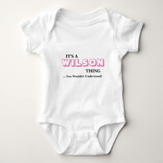 Das ist eine WILSON Sache! ...Sie würden es nicht  Baby Strampler (Vorderseite)