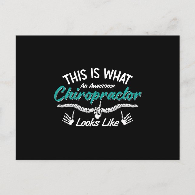 Das ist es, was ein Phantastischer Chiropraktiker Postkarte (Vorderseite)