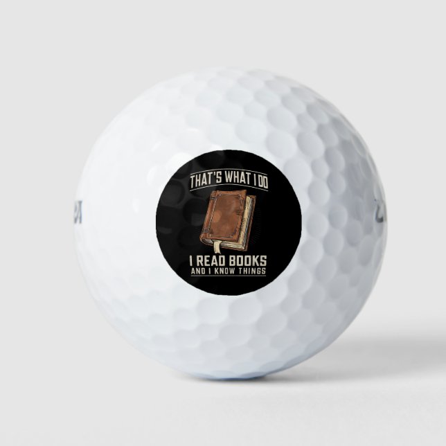 Das ist es, was ich Bücher lese und Dinge kenne Golfball (Vorderseite)