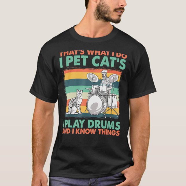 Das ist es, was ich füttere, dass ich Trommeln spi T-Shirt (Vorderseite)