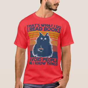 Das ist es, was ich lese Bücher Vintage Katzenbüch T-Shirt